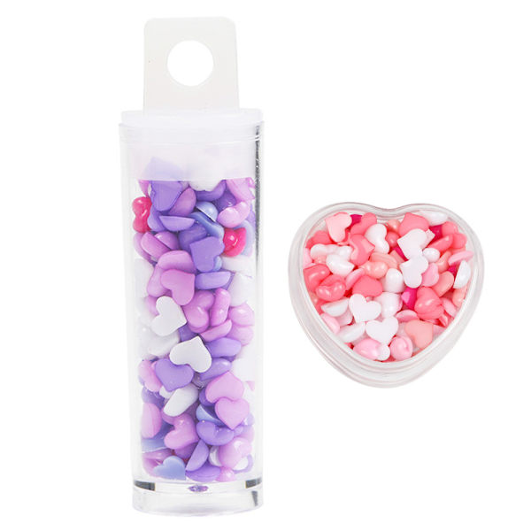 Hjärta 3D Nagelkonst Charm, Resin Ljusförändrande Nageldekaler för Akryl Nagelkonst Tillbehör, Hjärta Kärlek Nagelcharm Design för Kvinnor Nagelkonst