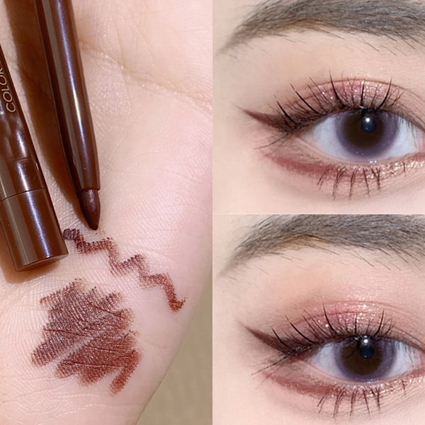 Eyeliner Gelblyant, Svedsikker Ikke-Smudsig Eyelinerblyant til Begyndere Langvarig Eyeliner