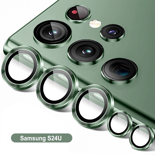 Grønn Samsung S24 Kamera Linsebeskyttelse Transparent one size
