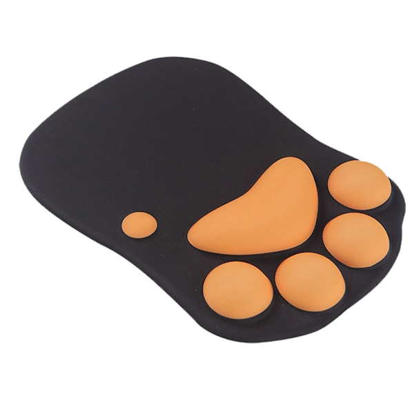 Musmatta med katt tass och handledsstöd, mjukt handledsstöd i silikon, ergonomisk design