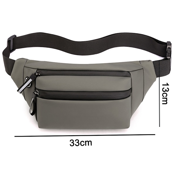 Fanny Pack Kryds Krops Rejsetaske, Vandafvisende Multifunktionel Casual Telefon til Vandreture, Cykling, Løbetur