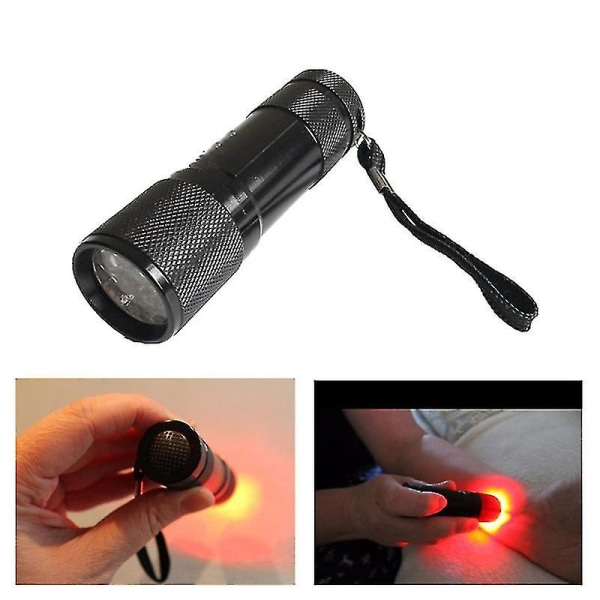 Black Light Uv Ficklampa, Infraröd Handheld Ven Finder Viewer