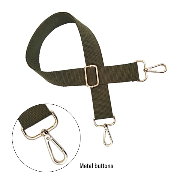 Bred handväskremmar ersättning justerbar crossbody guld hårdvara canvas axelrem för kvinnor