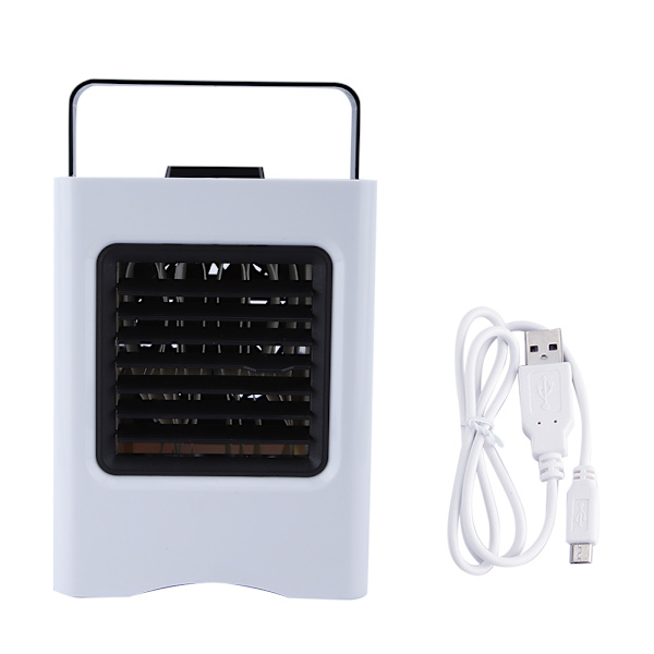 1 st Mini USB Laddningsbar Luftkylare Luftfuktare Fläkt för Hem Sovsal Kontor