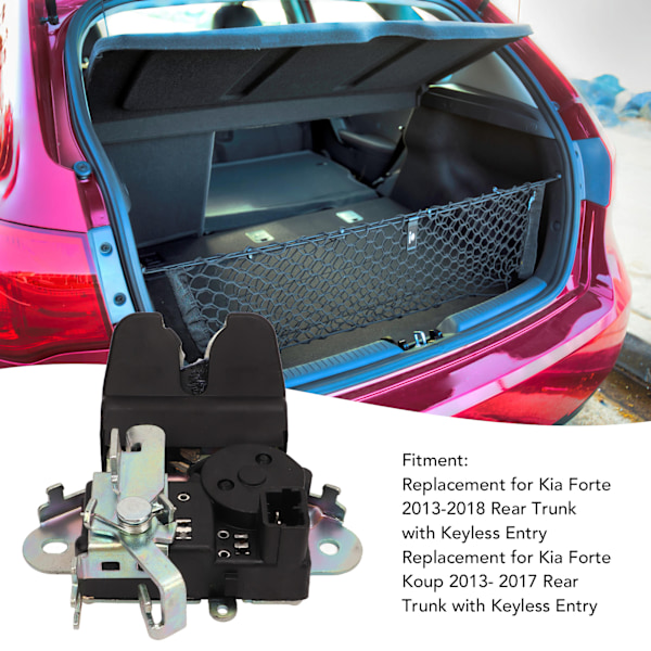 Bagagerumslå Actuator Glat Drift 81230 A7020 Udskiftning til Kia Forte 2013 til 2018