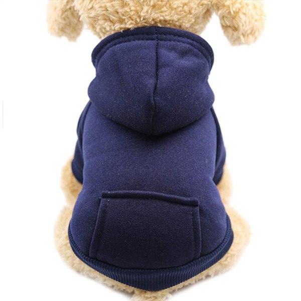 Vinter Hund Hoodie Trøjer med Lommer Varme Hundeklæder til Små Hunde Chihuahua Frakke Tøj Hvalp