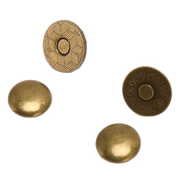 50 Set Magnetiska Väskefästen Hög Hårdhet Legering Slät Lätt Användning Bredt Använda Magnetknappar för Kläder DIY Brons