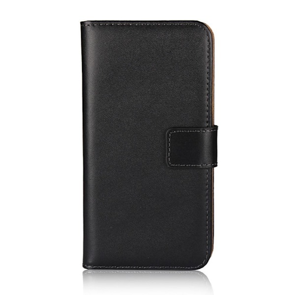 iPhone 7/8/SE Läderfodral Svart - Plånboksdesign med Kortfack