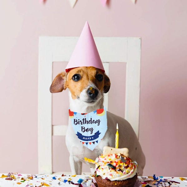 Happy Birthday Dog Bandana med The Birthday Girl Dog Bandana，Happy Birthday Dog Bandana