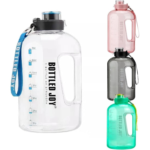 Sports Vandflaske (50OZ/85OZ/1GALLON) Plastik Stor Udendørs Vandtank Camping Bærbar Rejse Drikke Plastik Vandflaske (1GALLON/4.1L, Klar)