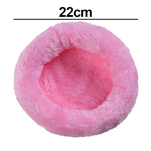 Hamsterin pyöreä samettipehmustettu sänky, lämmin nukkumismatto hamsterille, siilille ja oravalle