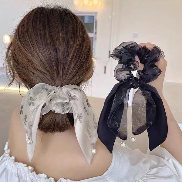 2 stk. enkle streamer-hovedbånd Hovedbånd store blomster hårtilbehør