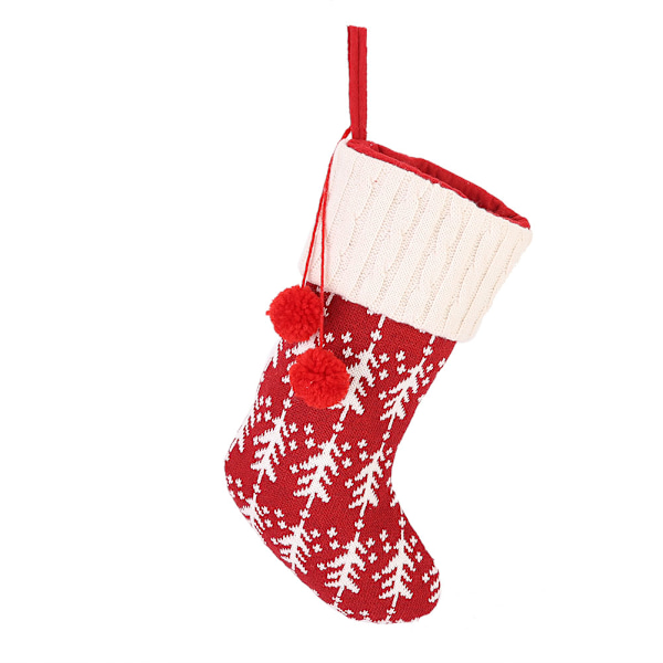 Sød Jule Strømpe Sok Ornament Gavepose Julefest Hjem Dekoration Træ