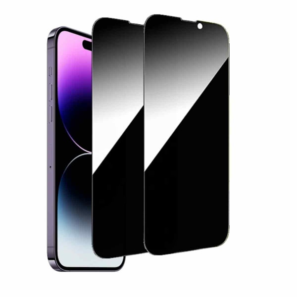 iPhone 15 Pro Max Anti-Spy Skärmskydd - 2-Pack Härdat Glas