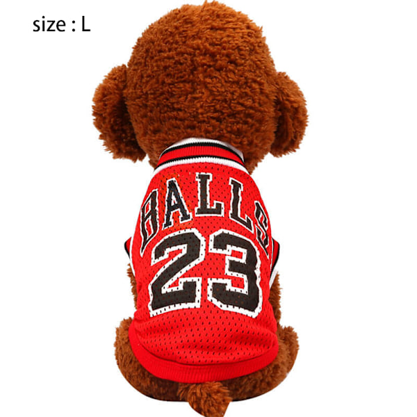 Hundetøj Pet T-shirt, Hundevest Basketball Jersey Cool, Hund Sommertøj