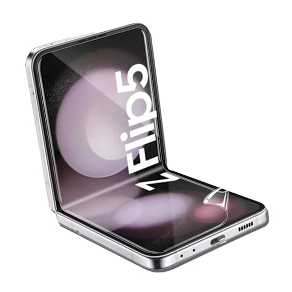 Samsung Galaxy Z Flip 5 Skärmskydd Skyddsplast Displayskydd TPU transparent