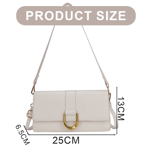 Mode kunstig læder skuldertaske underarms taske kvinders baguette taske crossbody taske