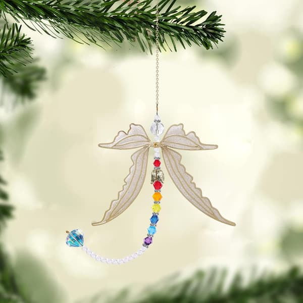 Dragonfly Crystal Suncatcher Hanging Decoration - Hanging Rainbow[TT]