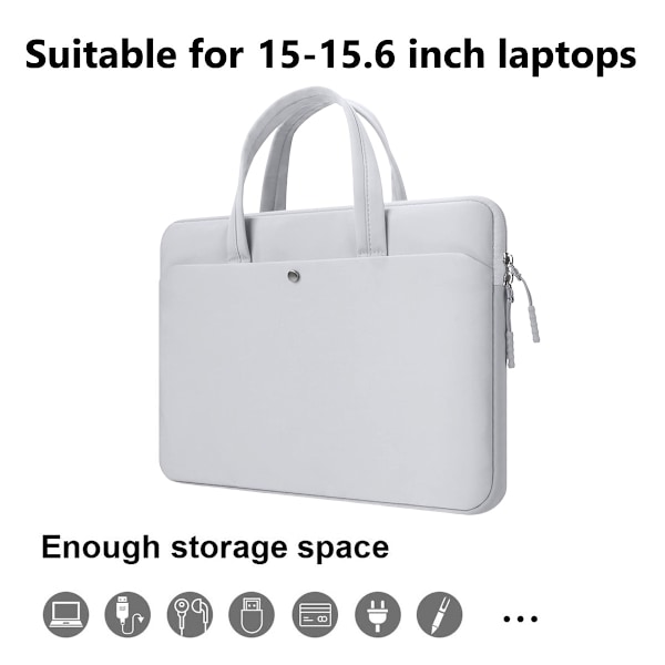Oxford tyg laptopväska för kvinnor män, hållbar stötsäker skyddande datorväskor