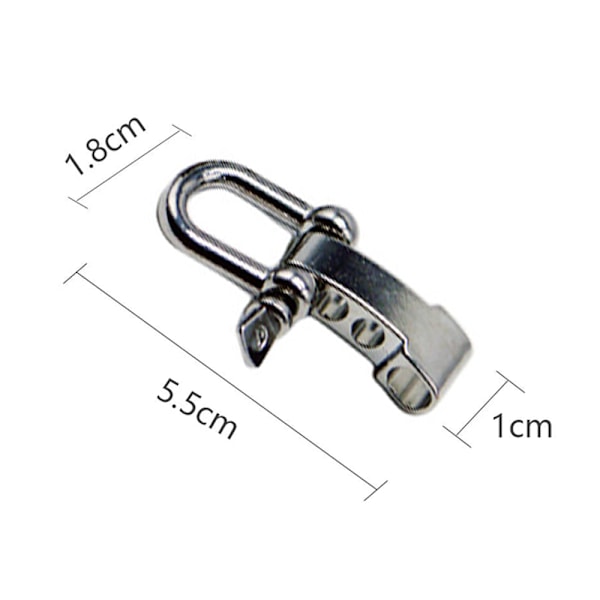 3 stk U-formet spenne Utendørs paraply tau armbånd tilbehør justerbar spenne U-formet stål spenne
