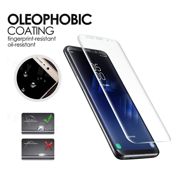 3x Heltäckande Skärmskydd för Samsung S9 i Plast Transparent one size