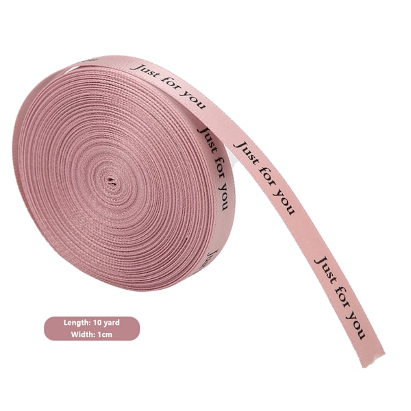 1cm*10 Yard \"Bara för dig\" Tryckt Band DIY Handarbete Tryckt Bomullsband för Födelsedagsfest #6