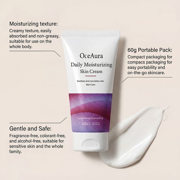 Moisturizing body lotion, mild, hydrating, refreshing, softening and non-sticky.