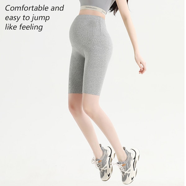 Myke, fem-punkts gravide leggings med høy midje og underliv, ridebukser for kvinner