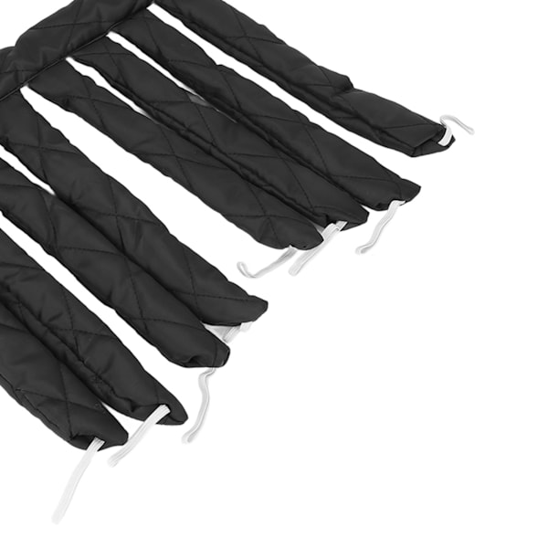 Värmefri Curling Rod för Sömn, Hårcurl Styling Roller Band för Kvinnor och Flickor, Extra Långt Hår, Svart