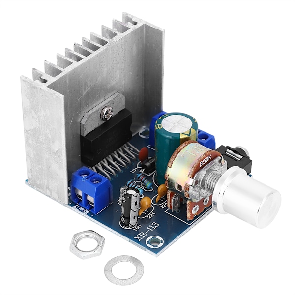 Förstärkarmodul 2-kanals Digitalt Kretskort Effekt Potentiometer Modul TDA7297 15W B-typ
