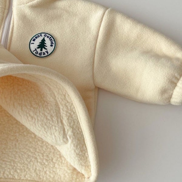 Babys vinterforstærket pelset onesie Varmt wrap fod lang krybende dragt (grå)