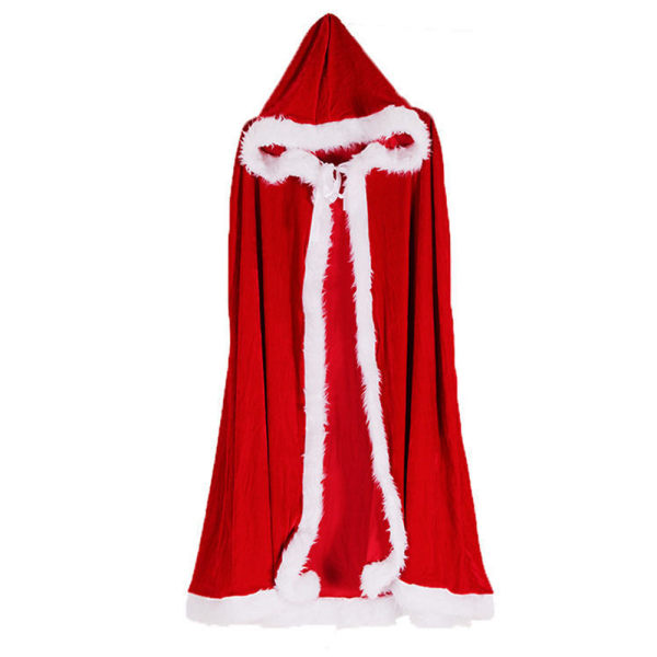 Princess Hooded Cape Cloaks kostym för flickor jul