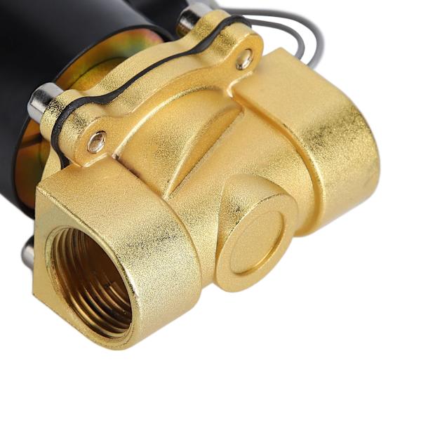 Messing Elektrisk Solenoidventil Følsom Respons Normalt Lukket Luftventil til Automatisering Udstyr AC220V