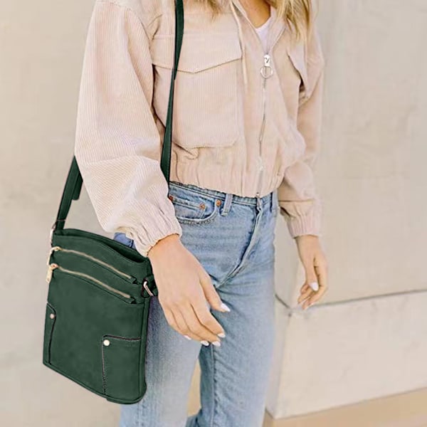 Retro liten väska för kvinnor, axelväska, casual enkel mode crossbody-väska för kvinnor