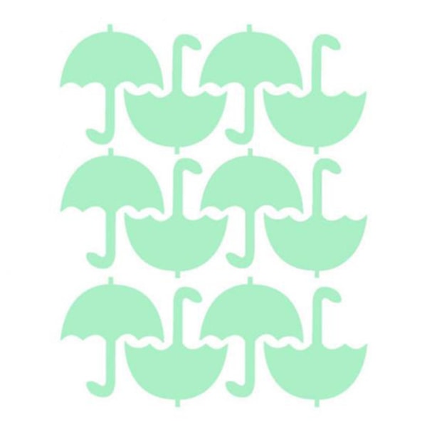Litet paraply självlysande klistermärke Bakgrund Vägg Sovrum Living