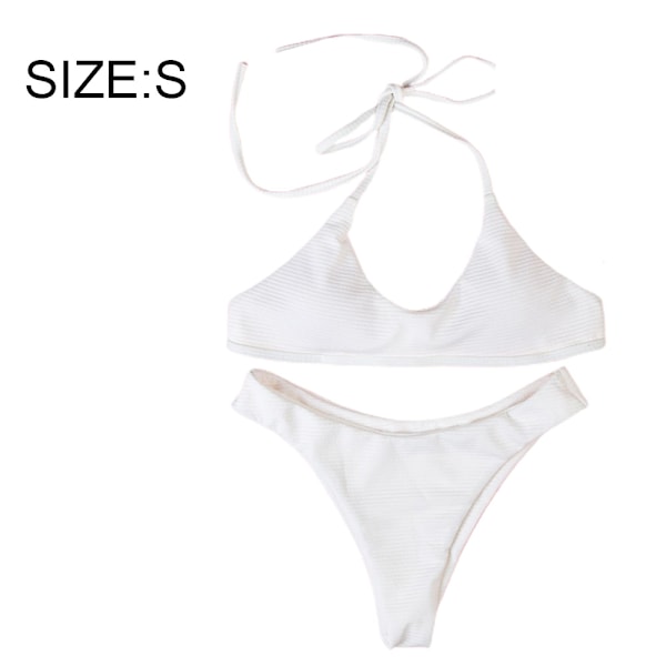 Sexig Dammswimwear Bekvämt Tyg Enfärgad Hals Swimwear