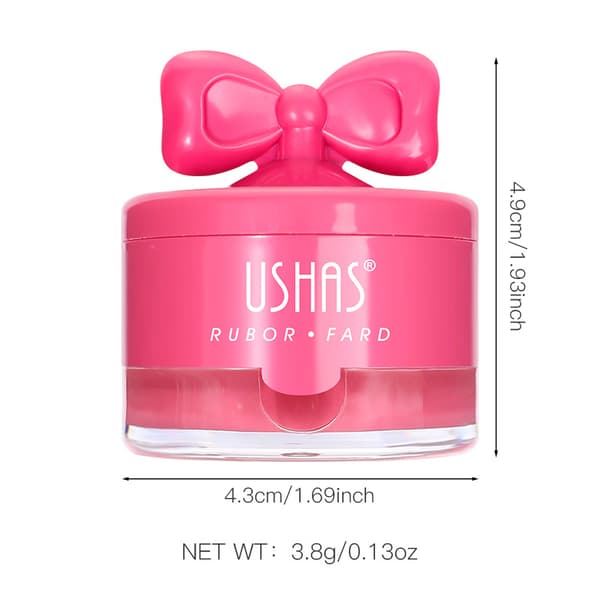 Cute bow blush in affordable jar UC094