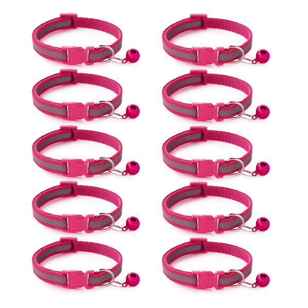 Valp Halsband, D Halsband Justerbar Breakaway 19-32cm, Kull Identifiering Halsband för Hund Valp