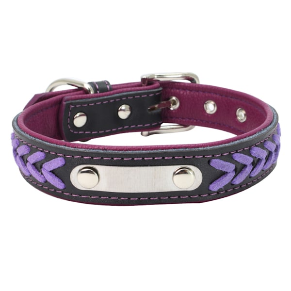 Blåbär Pet 9 färger mjuk säkerhet 3M reflekterande jacquard neopren klädd hundhalsband