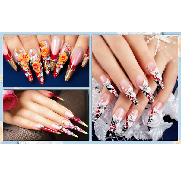 Neglebørste - Neglebørster til akryl applikation, akryl pulver børste til neglekunst manicure DIY hjem salon