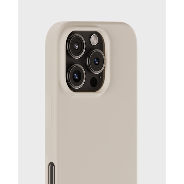 holdit iPhone 16 Pro Mobilskal Silikon Ljus Beige