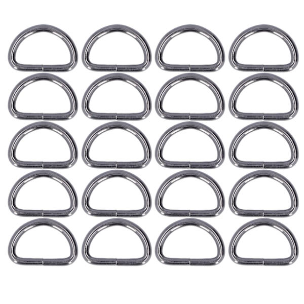 20 st D-ringar 4x38x23mm Stark Konstruktion Bred Användning Elegant Utseende DIY Hantverk för Väskor Plånböcker Armband Vapen Färg