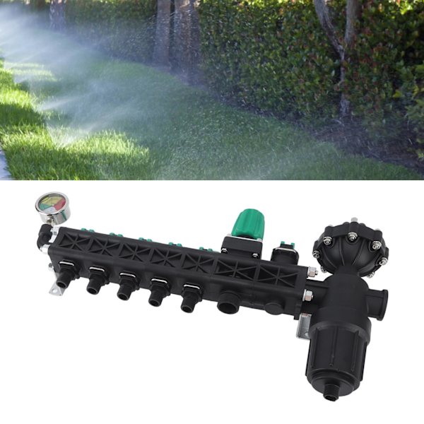 5-tie Garden Hose Splitter - Korkeapaineinen Jakaja Maatalouden Sumuttimille, Pääjakaja S Ohjausventtiileillä Maatalouteen