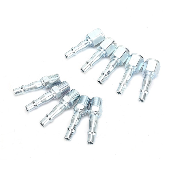 12 stk. BSPT 1/4 tommer Hun/Han Gevind Luft Slange Tilslutning Pneumatisk Hurtigkobling Fittings Sæt
