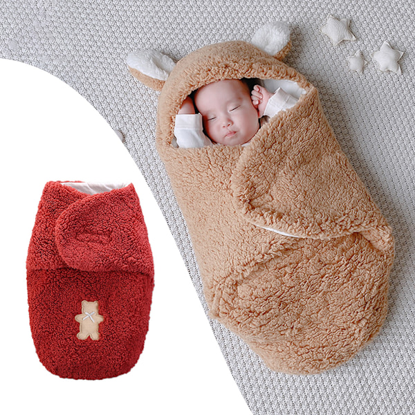 Nyfödd Mottagningsfilt Baby Sovfilt Swaddle