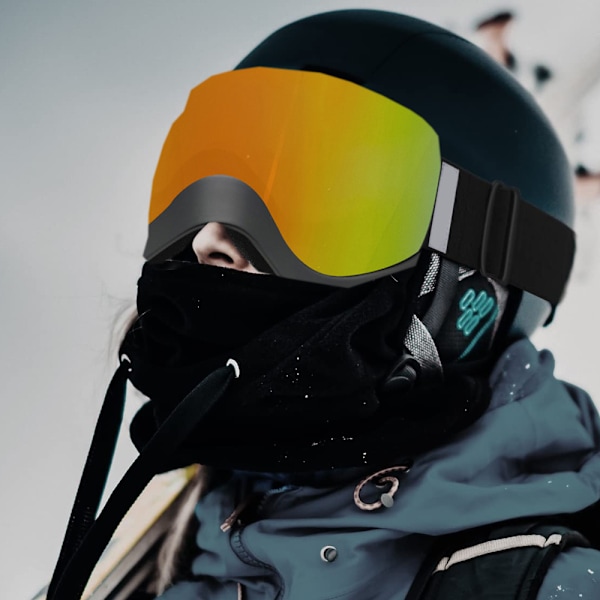 Skibriller med dobbelt lag anti-dugg for voksne