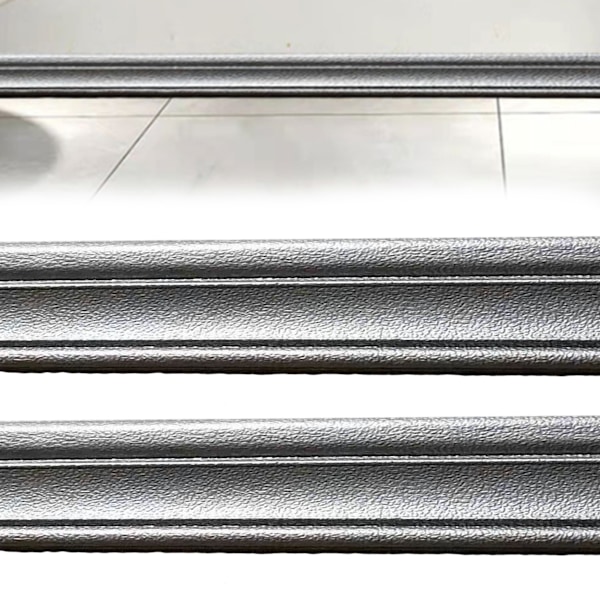 2 Rullar Tapetkant Självhäftande Flexibel Skumlister, Vägglist Kantlist 3D Mönster Dekal DIY Dekoration Vägglinjer
