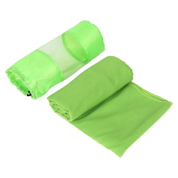 80x130cm Sports Towel Microfiber Gym Towels Swimming Travel Essential With Carry Bag Green