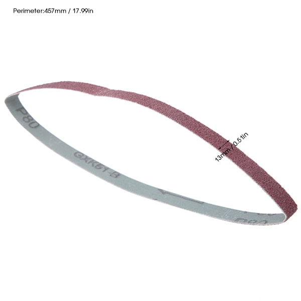 10 stk. Slibeskivebånd Cirkulært Slibebånd 457x13mm Aluminiumoxid GXK51-B(80)