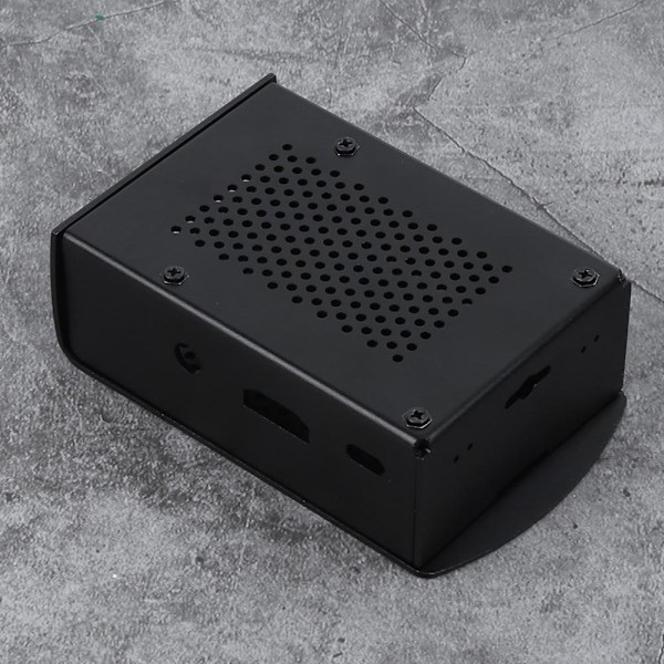Skyddande skal i aluminiumlegering för Raspberry Pi 3:e generationen B+ chassi moderkort, med värmeavledning och dammskydd